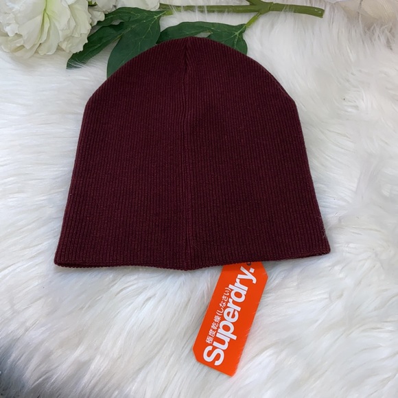 Unisex SuperDry Orange Label Beanie Winter Hat - Picture 5 of 14